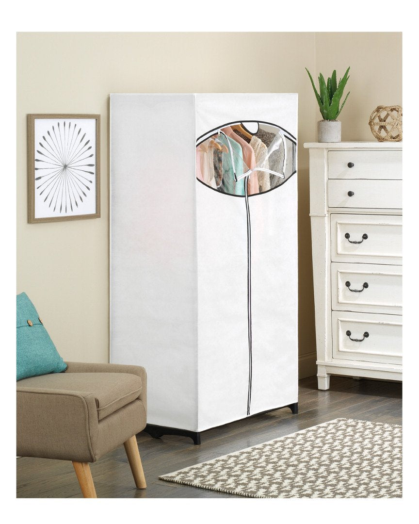 Whitmor white, Clothes Closet fabric cover, 36"