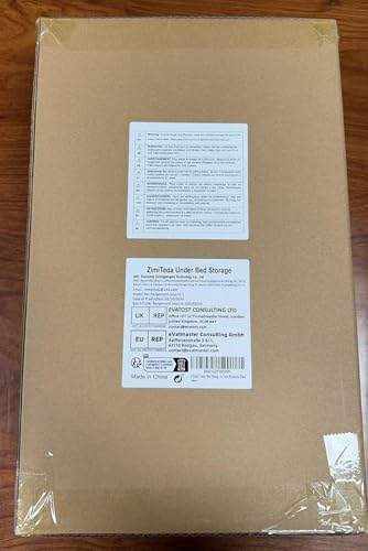 2 Pack Under Bed Storage Rolling Metal Frame Underbed Containers with Wheels Lid Visiable Window Storage Bag Box Organizer Home Closet Organization Drawer Bins for Clothes Shoes Toys Blanketss Black