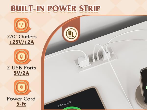 WLIVE 78 Inch Dresser for Bedroom, Large Chest of Drawers Expandable White Wood Dresser from 5'3" to 6'5'' with Flexible Shelves and Hanging Rack, Led Dressers for Living Room (85'' TV)