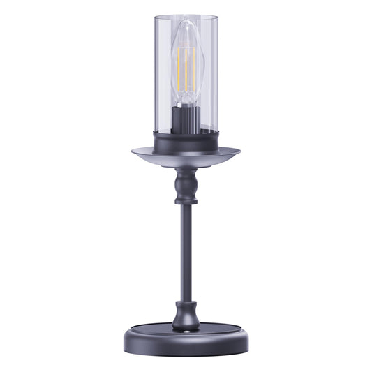 Vintage Cordless LED Candle Table Lamp Rechargeable Battery Powered Lamp, Touch Control, Metal Finish, Suitable for Bedroom, Dining Room, Wedding, Thanksgiving, Christmas, Wedding, Party, Birthday