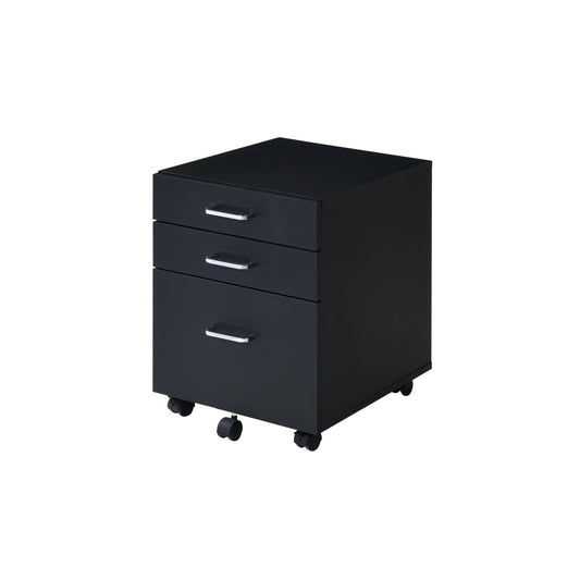 YINGCHAOJI File Cabinet,3 Drawers Filing Cabinet for Home Office,Storage Drawers,with Wheels,Rolling Mobile,Printer Stand,Office,WorkHanging File Folders,19" L x 16" W x 22" H,Black