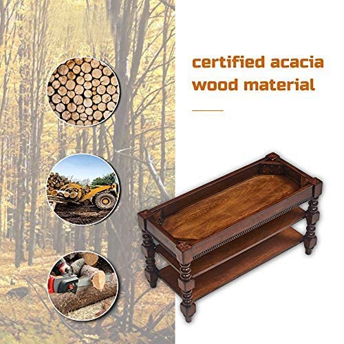 ZIRKOOON Shoe Storage Bench, Entryway Shoe Rack with Leather Seat 2-Tier Lift-top Organizer Wooden Bench for Foyer Bedroom Living Room Accent Furniture (31.5'')