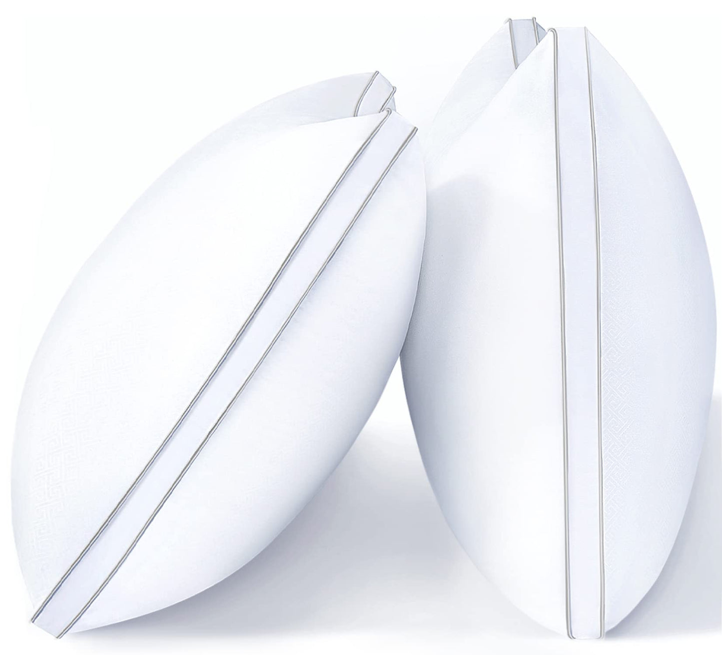 viewstar King Size Pillows Set of 2, Hotel Quality Cooling Down Alternative Gusseted Bed Pillows for Side, Back, or Stomach Sleepers, White