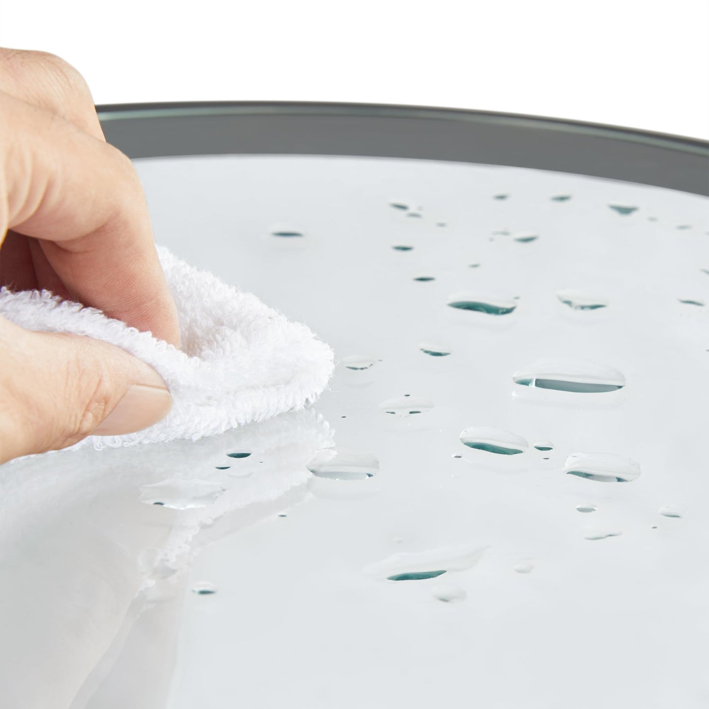 Yaheetech Black Glass End Table Set of 2, Round Side Table Modern Style Tall End Table Accent Table with Glass Top & Metal Frame, 2pcs Glass Side Table for Living Room, Balcony, Bedroom