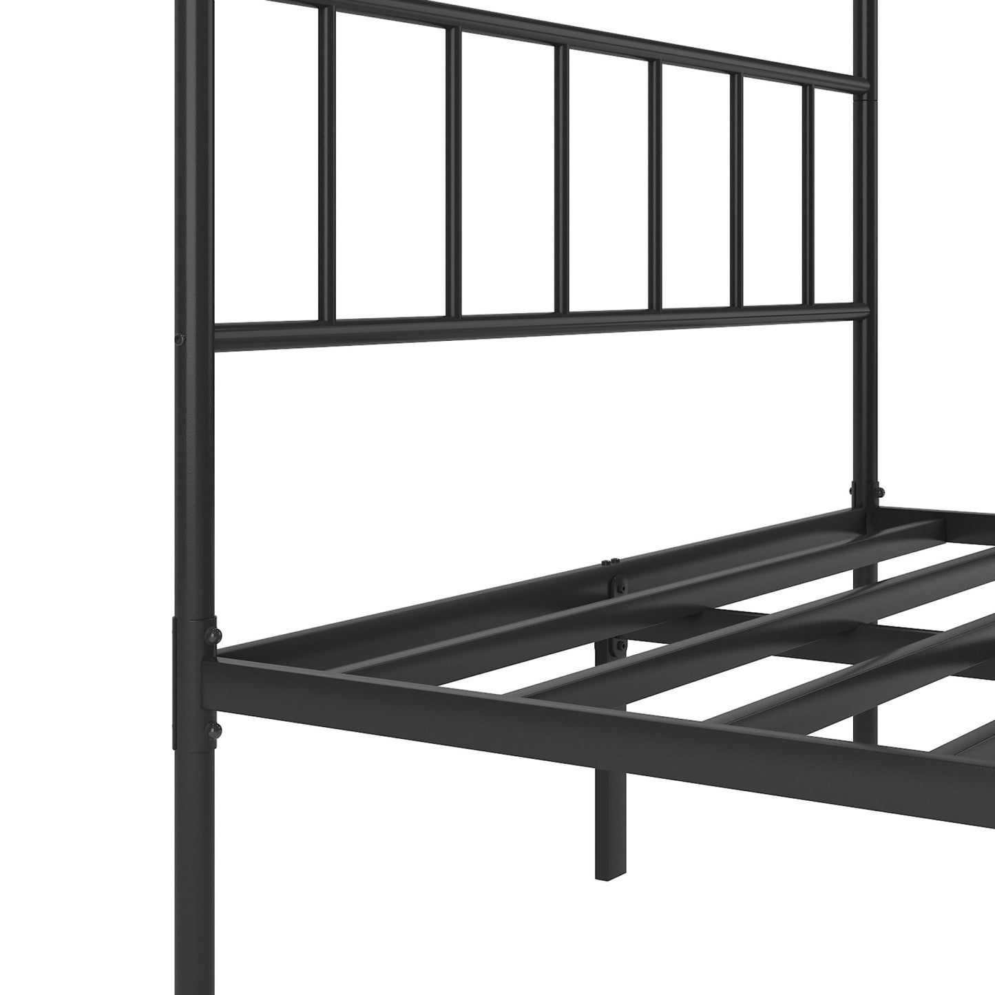 YuanDesign Metal Platform Bed Frame with Headboard, Sturdy Metal Frame, No Box Spring Needed(Queen)