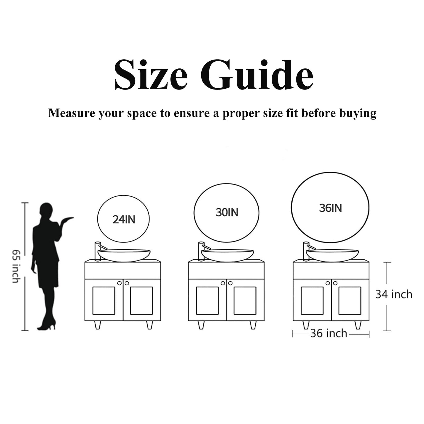 Umzodo Gold Round Mirror 30 inch, Matte Gold Bathroom Mirror for Vanity, Brushed Metal Framed Circular Wall Mirror for Living Room, Hallway, Entryway