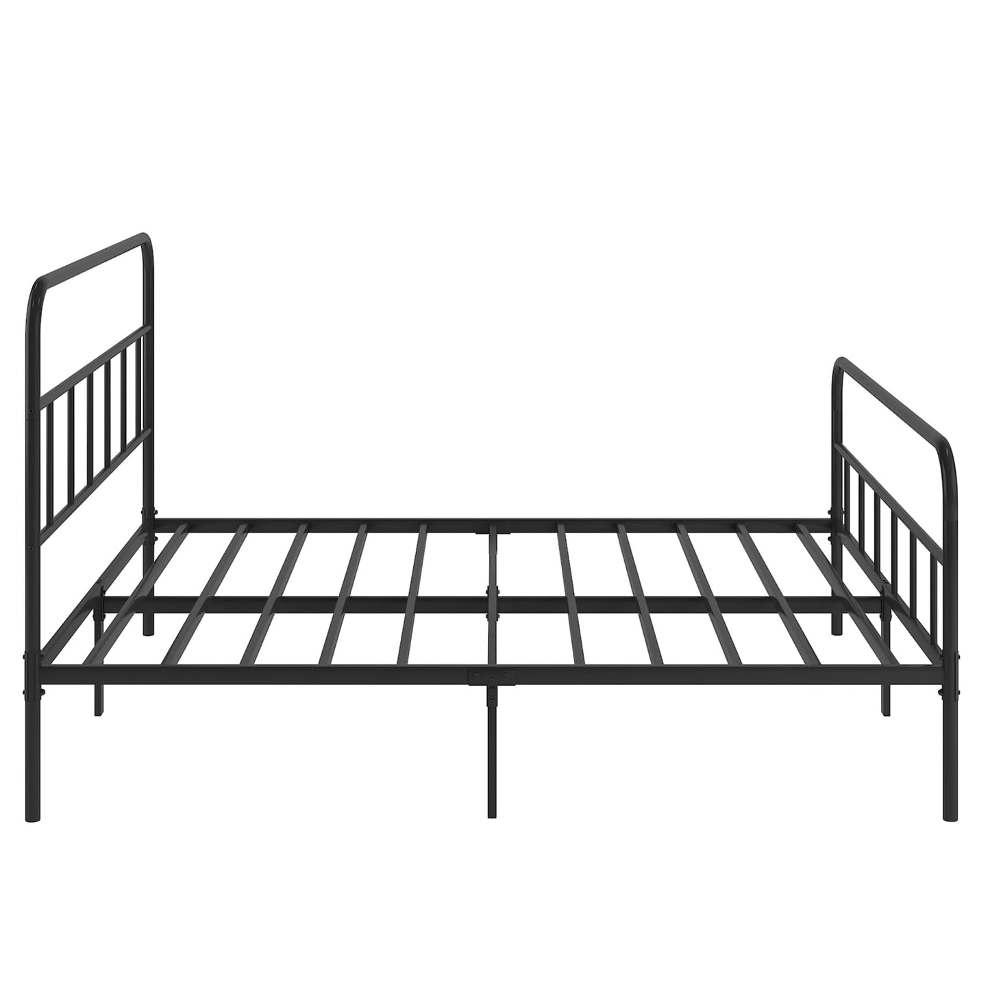 YuanDesign Metal Platform Bed Frame with Headboard, Sturdy Metal Frame, No Box Spring Needed(Queen)