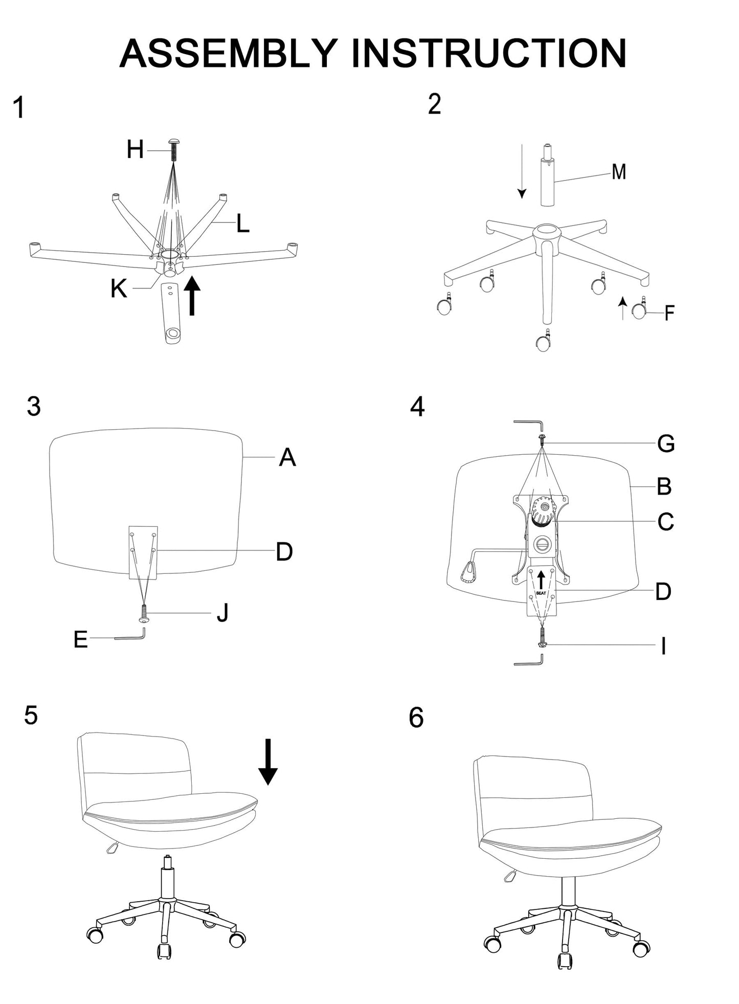 WQSLHX Office Chair, Criss Cross Legged Office Desk Chairs with Wheels, PU Leather Adjustable Swivel Walnut Task Chair with Wide Seat, Ergonomic Mid Back Computer Chair for Meeting Room, Home