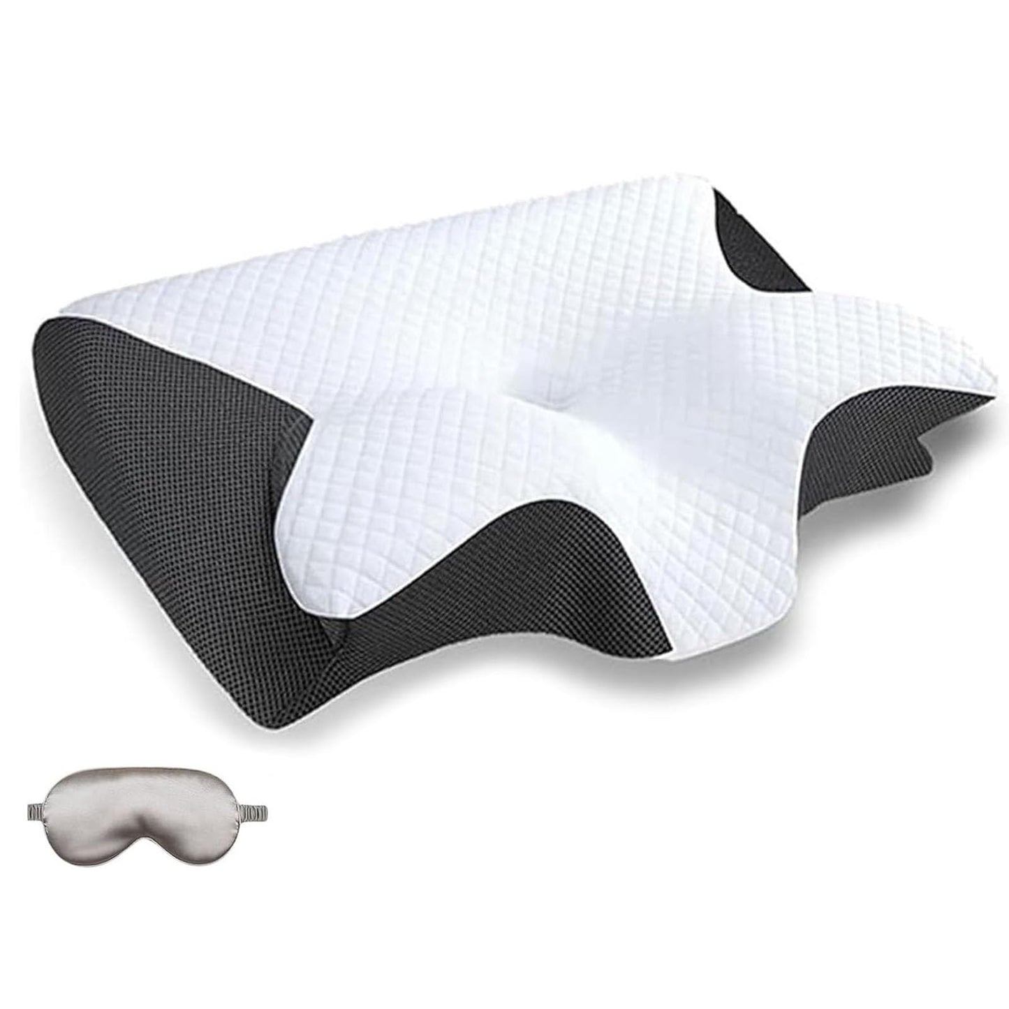 2025 Upgrade Neckhaven Pillow, Neckhaven Pillow Hospitality Collection, Neck Haven Pillows, Ergonomic Memory Foam Cervical Neck Pillow for Sleeping, for Back Stomach Side Sleeper (Black)