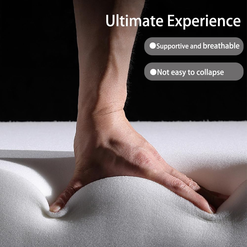 80" King Size Convertible Sofa Bed Sleeper, Foldable Futon Couch with Memory Foam & 2 Pillows, Chenille Fabric Modular Loveseat for Small Spaces, Apartment, Living Room, Studio (Gray, 80in)