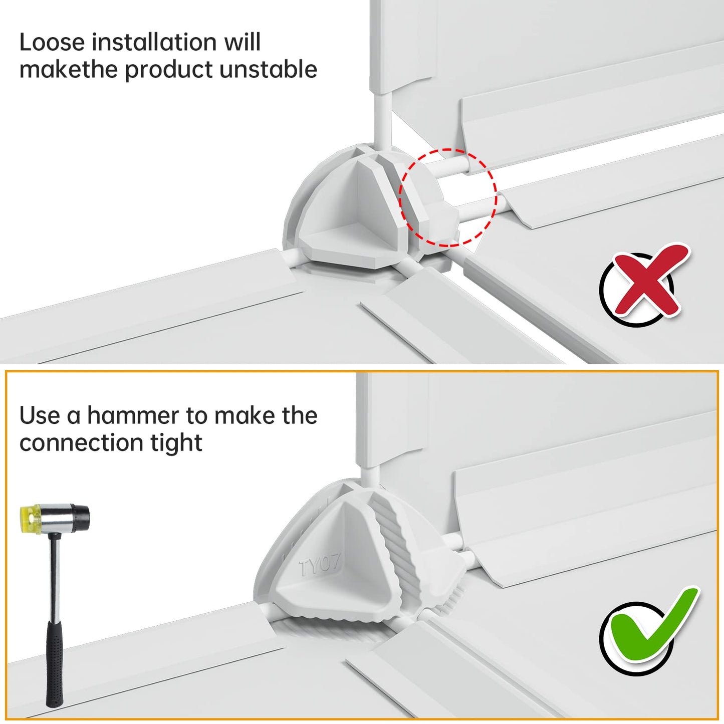 VIPZONE Baby Closet,Dresser, Kids Closet Organizers, Portable Kids Wardrobe for Closet, Bedroom, Nursery, Cubby, Cabinet, Clothes, Dress, Baby Storage Shelf, Armoire Clothes Hanging (12 Cube, White)
