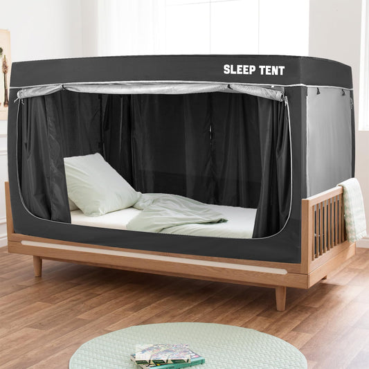 YAVIL Bed Tent Dream Tents Bed Canopy Indoor Sleep Privacy Bed Tents Spread Blackout Canopy Breathable Twin Size for Kids and Adult Patent (Mattress Not Included)