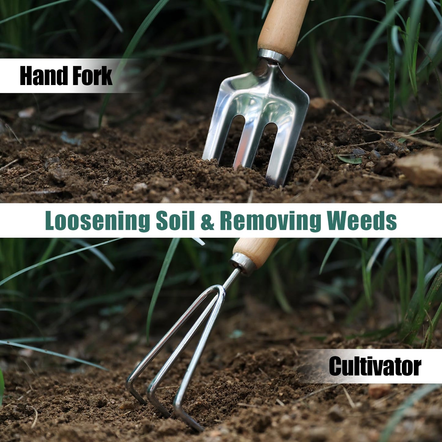 12 pcs Garden Tools Stool, Gardening Hand Tools Set with Folding Chair Seat and Garden Storage Tote Bag, Garden Tools Carrier, Digging, Gardening Gifts Set for Mom/Dad and Gardeners. Green