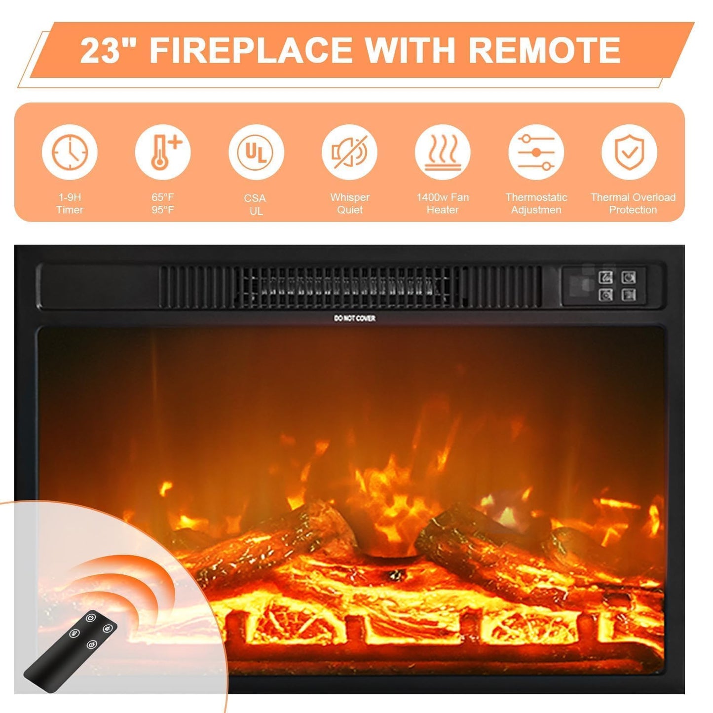 4 EVER WINNER Fireplace TV Stand with Sliding Barn Door for TVs up to 65", Farmhouse 59“ Entertainment Center with Adjustable Storage Cabinets, TV Console Table for Living Room, White