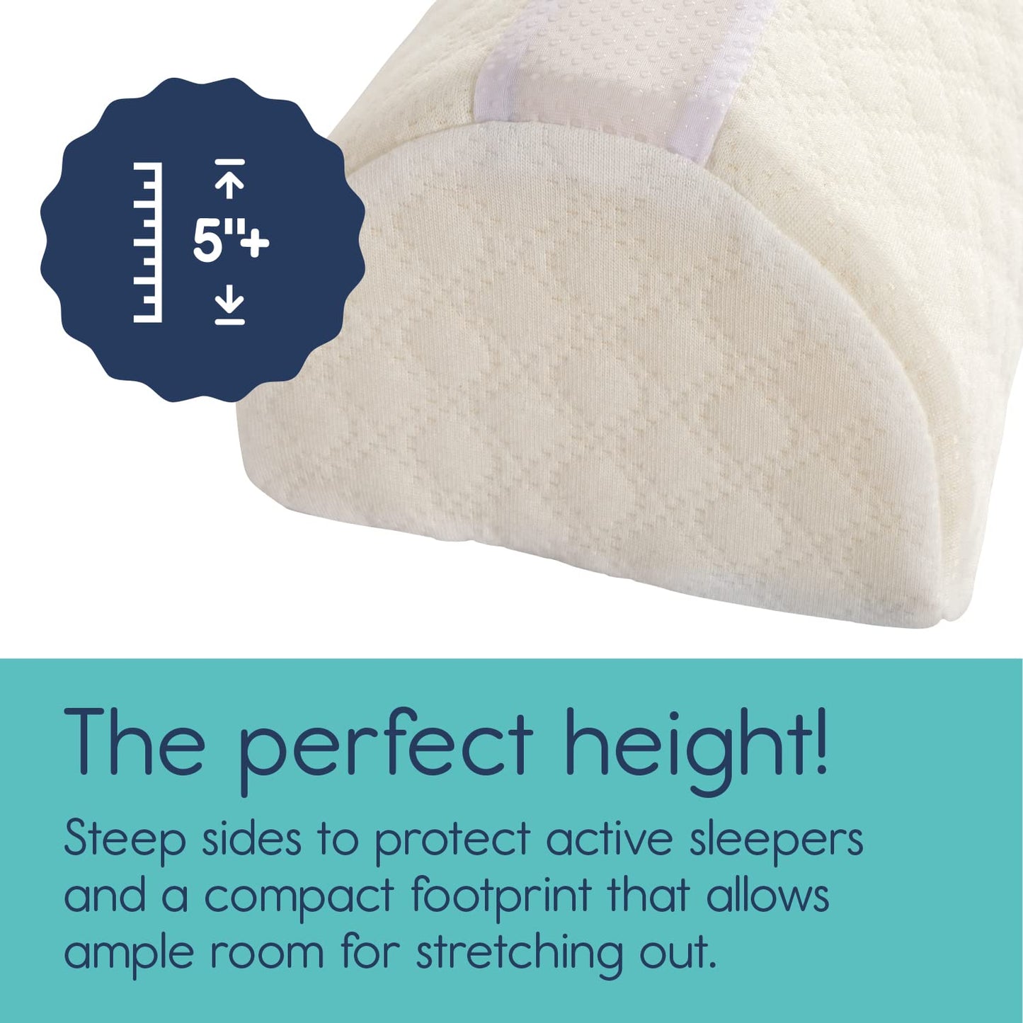 hiccapop [2-Pack] Foam Bed Bumpers for Toddlers, Toddler Bed Rails w/ Water-resistant Cover, Bed Guard Rail for Toddlers for Twin, Queen, King Beds