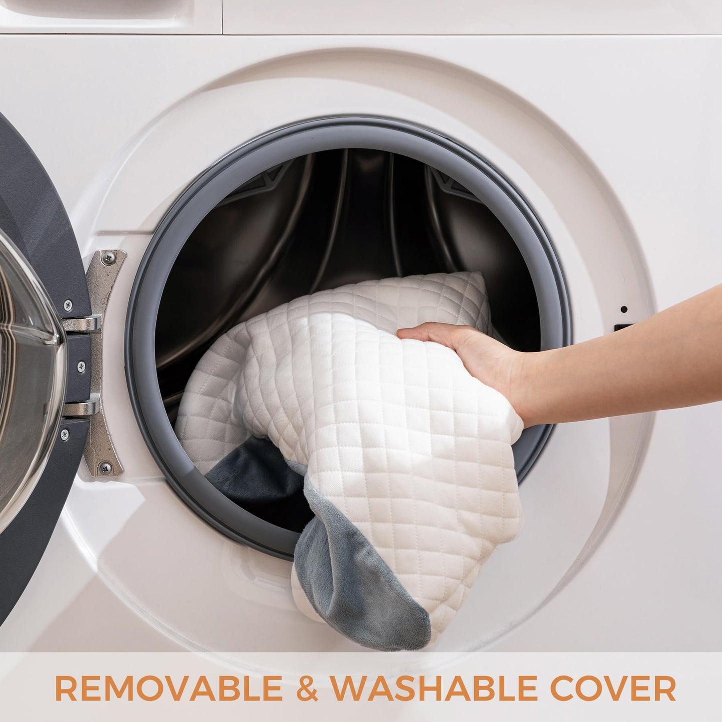 Knee Wedge Pillow 6.3'' for Post-Surgery Recovery - Leg Elevation Support for Sleep Position,Alleviating Lower Back & Hip Pain Enhancing Circulation in Ankles Legs Triangle Pillow with Removable Cover