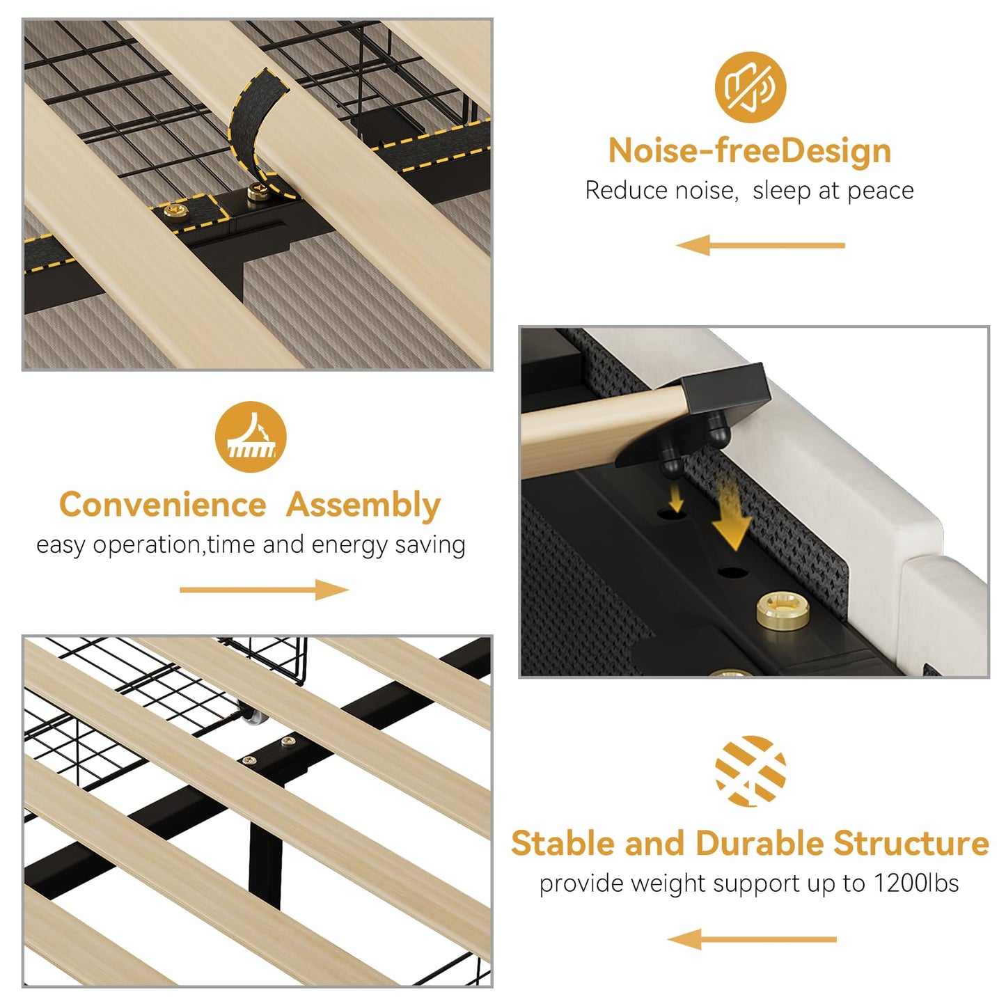 VINTLJUS Full LED Bed Frame with Storage Headboard & Charging Station, Velvet Fabric Platform Bed Frames with 4 Drawers, Button Tufted Upholstered, No Box Spring Needed, Beige