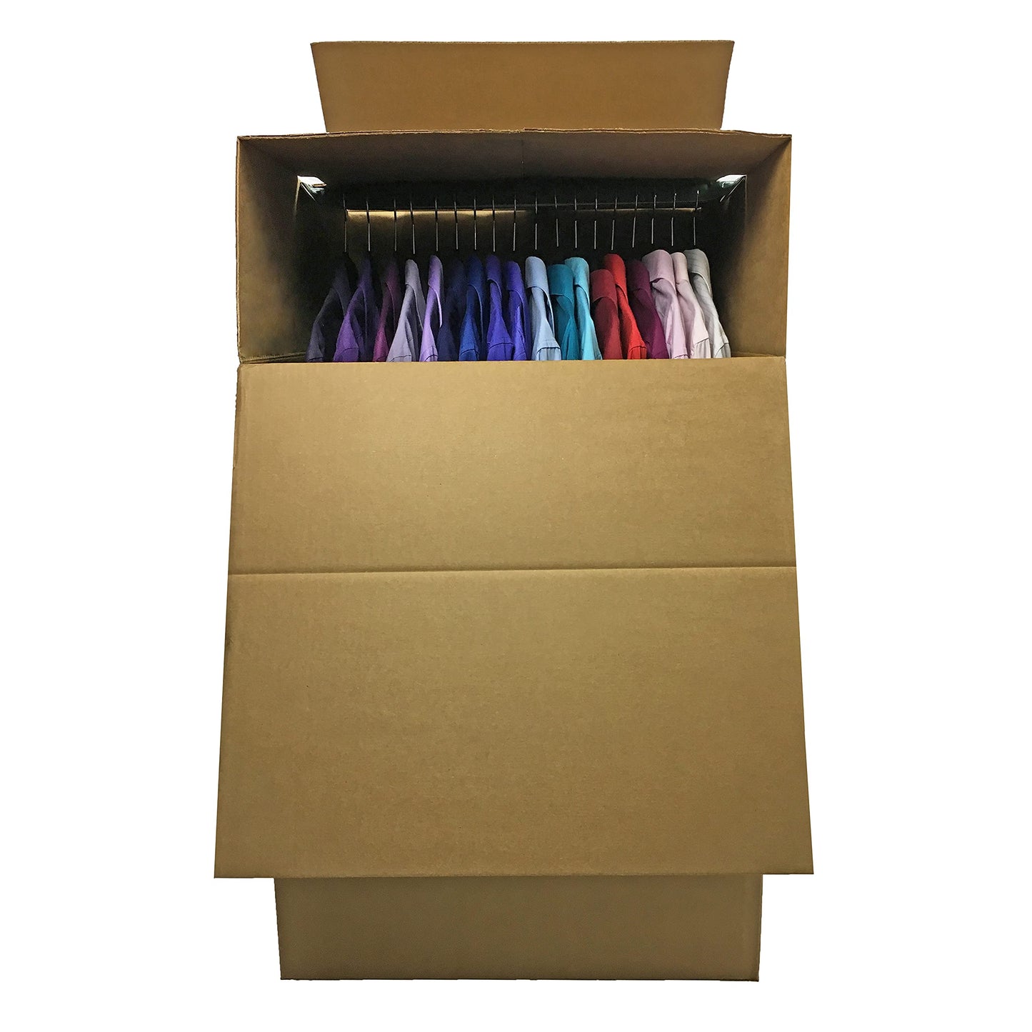 Uboxes "Shorty Space Saving Wardrobe Moving Boxes (Bundle of 6) 20" x 20" x 34" Moving Boxes, corrugated