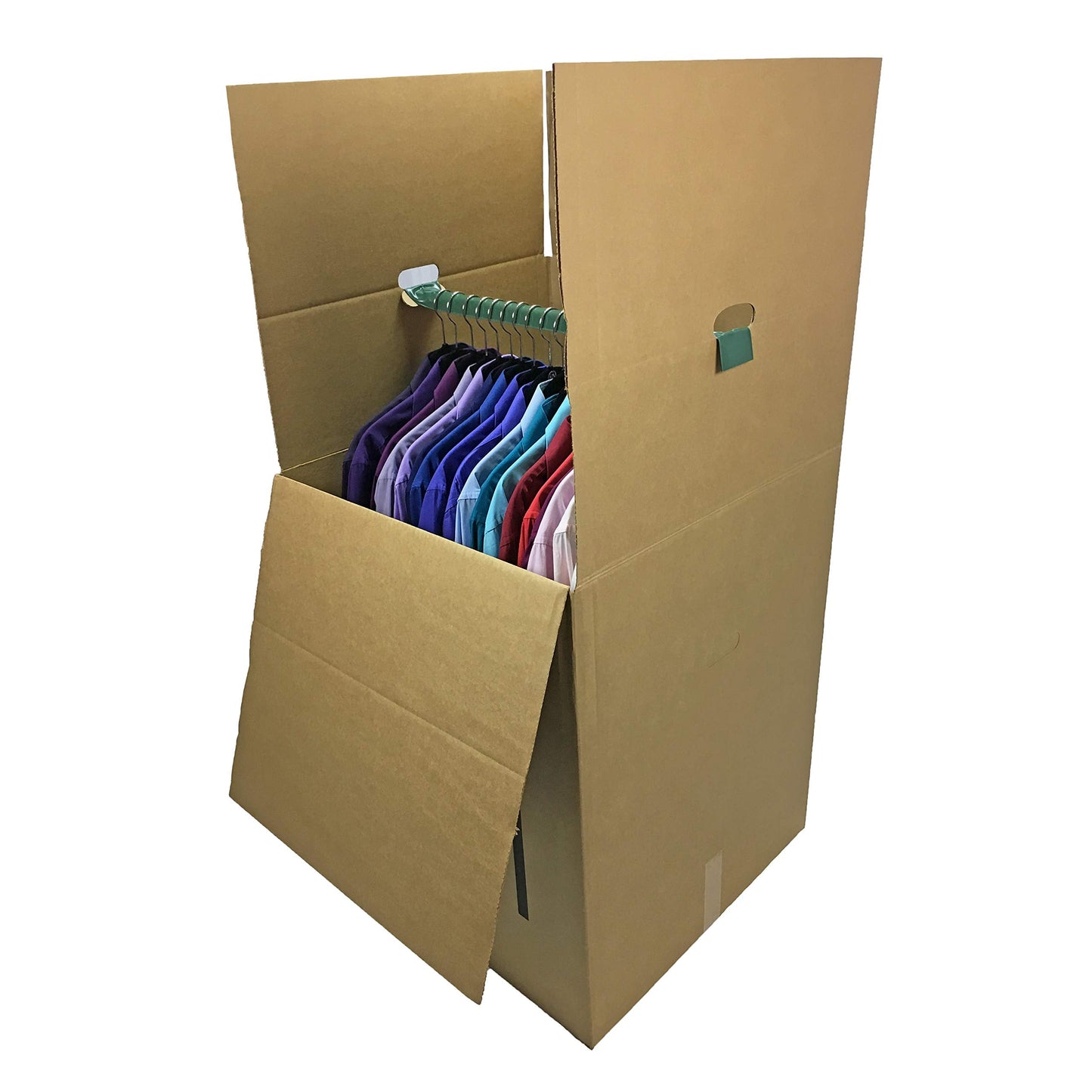 Uboxes "Shorty Space Saving Wardrobe Moving Boxes (Bundle of 6) 20" x 20" x 34" Moving Boxes, corrugated
