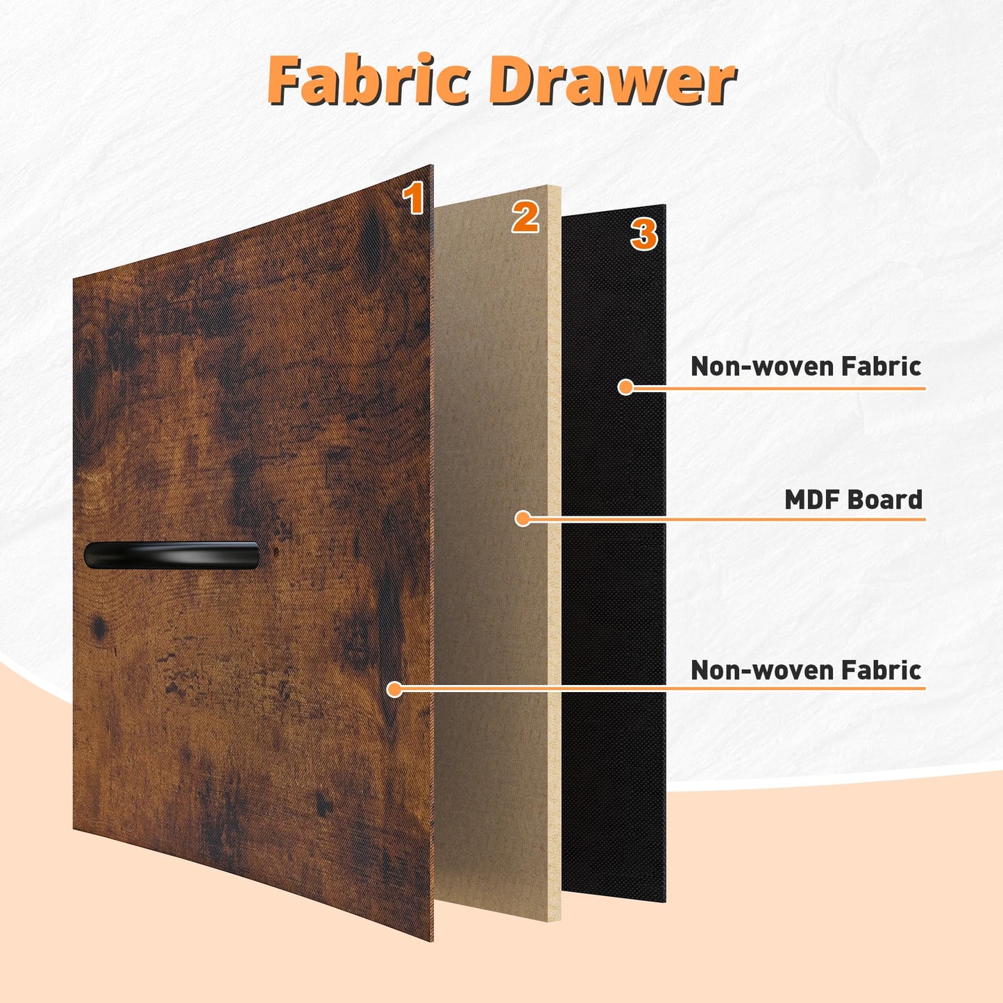 12 Drawer Dresser TV Stand for 65 70 75 Inch TV 63" W Extra Long Dresser for Bedroom with LED Lights & Power Outlets Entertainment Center with Fabric Drawers for Closet, Rustic Brown