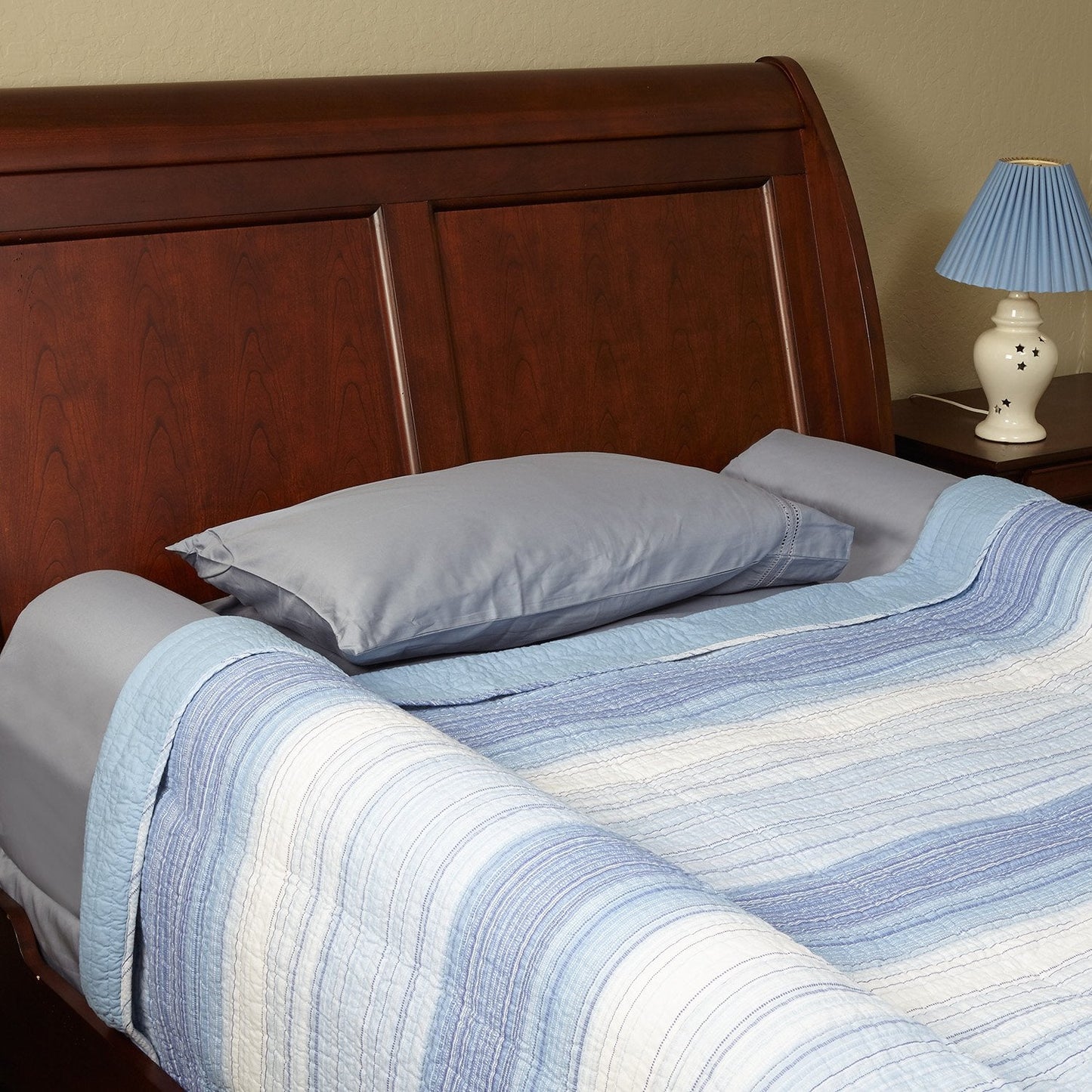 hiccapop [2-Pack] Foam Bed Bumpers for Toddlers, Toddler Bed Rails w/ Water-resistant Cover, Bed Guard Rail for Toddlers for Twin, Queen, King Beds