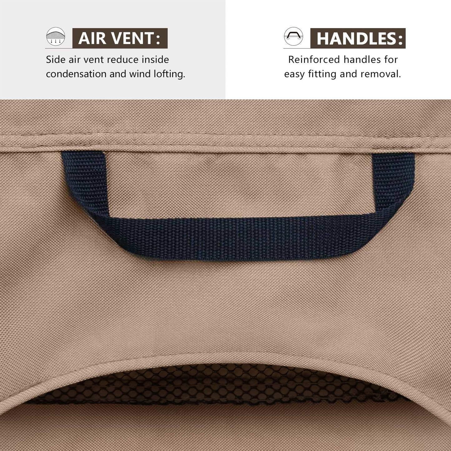 ULTCOVER Waterproof Outdoor Sofa Cover - Heavy Duty Patio Bench Covers 58W x 28D x 35H inch