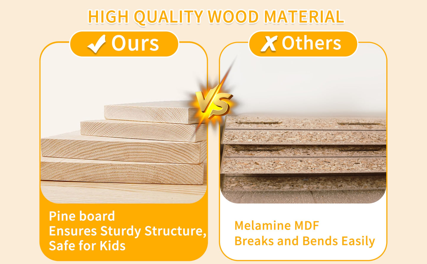 YZU 2-Tier Open Cubes Bookshelf with Legs,7 Cube Storage Organizer, Floor Standing Office Bookcase, Wooden Boho Book Shelves for Furniture, Cubby Storage Organizer for Living Room/Bedroom