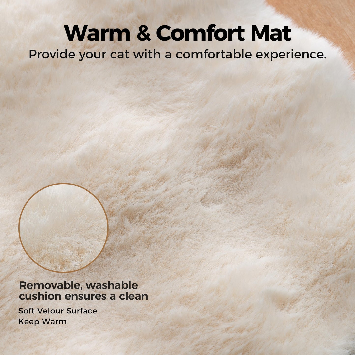 EUREKA ERGONOMIC Side Table Cat Beds, Metal Nightstand with Cat House, Square End Table with 3 Tier Storage, Modern Side Table Small End Beside Table for Living Room Bedroom Indoor, No Assembly, Black