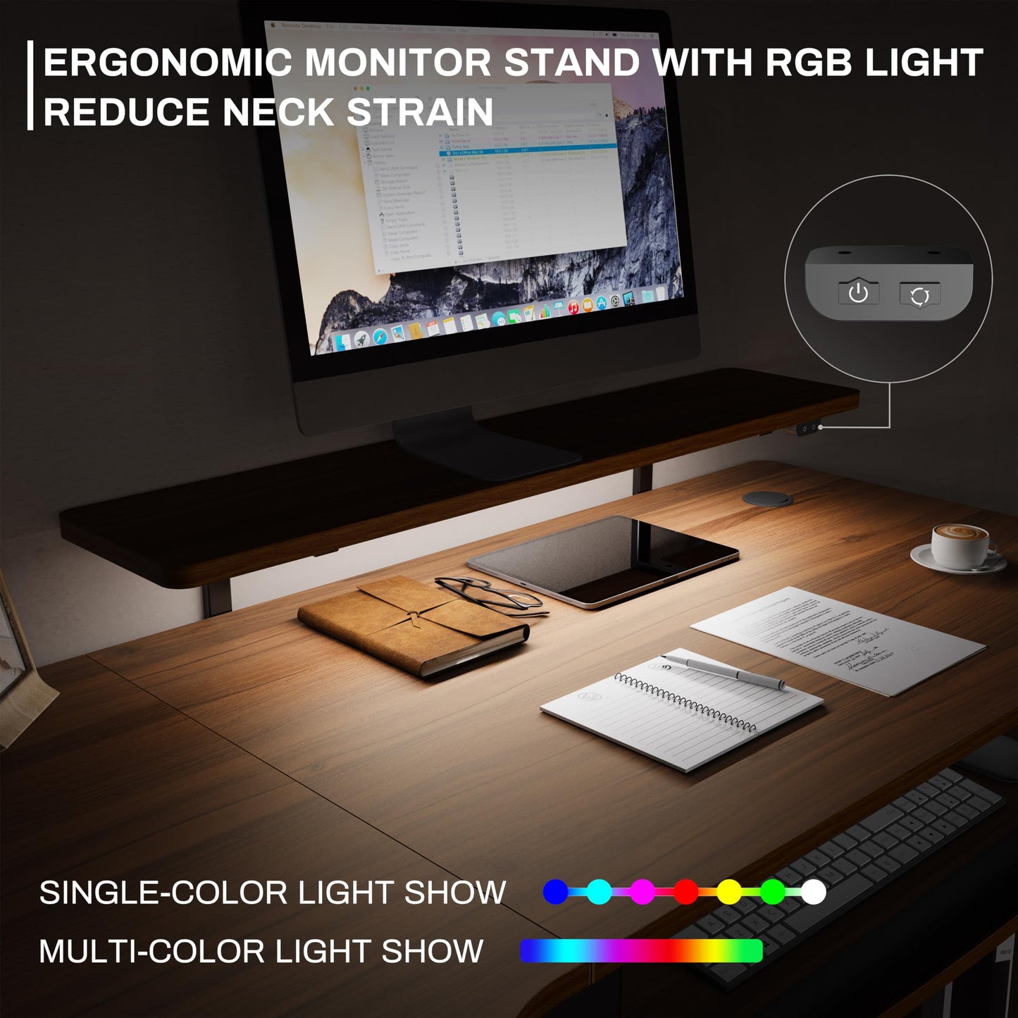 EUREKA ERGONOMIC Standing Desk Electric Adjustable Height (61"x43") Computer Desk with Keyboard Tray Sit Stand Desk L Shaped Desk for Work/Home Office,Dual Motor,Memory Presets,2 USB/RGB,Walnut/Right