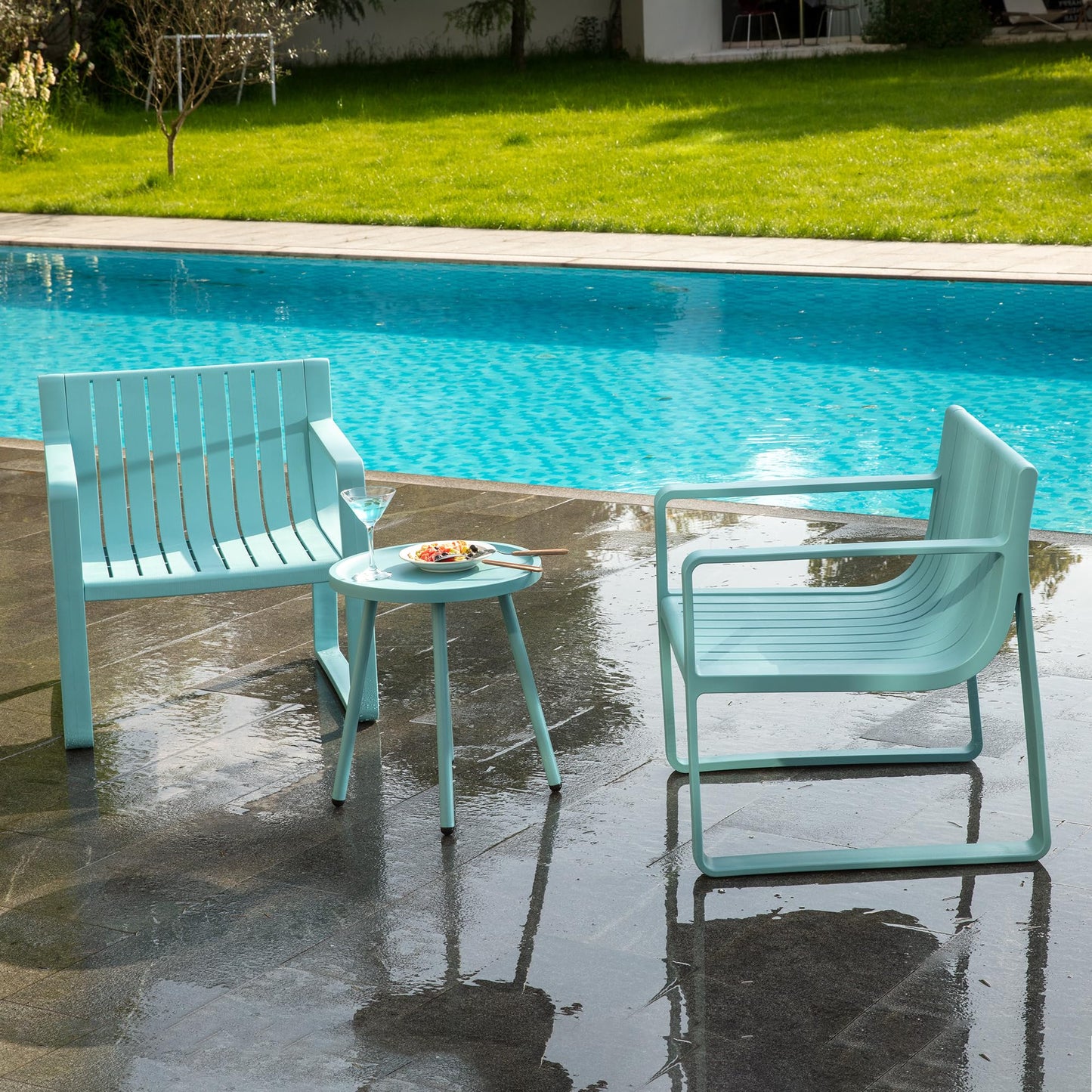 Werph Outdoor Furniture Set - 3 Piece Patio Table & Chairs, Perfect for Lawn, Garden, Poolside or Balcony