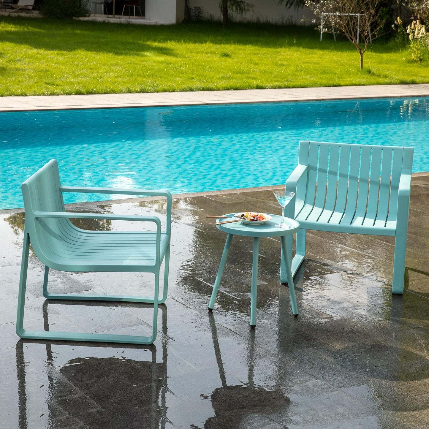 Werph Outdoor Furniture Set - 3 Piece Patio Table & Chairs, Perfect for Lawn, Garden, Poolside or Balcony